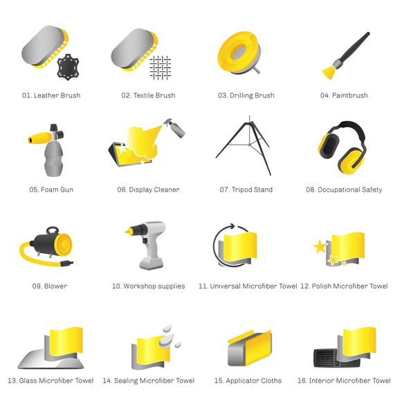 Car Care Icons Set