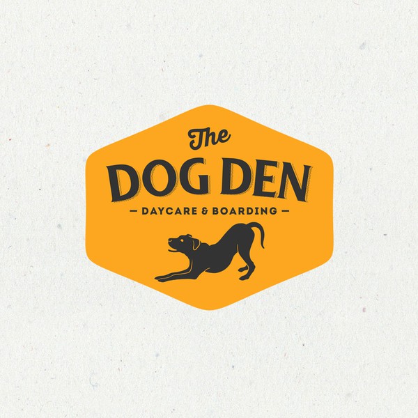 Design by DEADCROW™ artworks titled "Vintage logo design for The Dog Den [dog daycare, boarding and training company]"