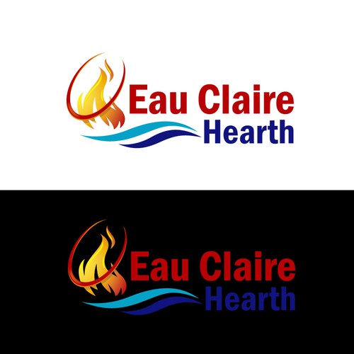 Updated, Warm, Clean brand logo for our Fireplace and Stove collection. Design by Sanjayarts123