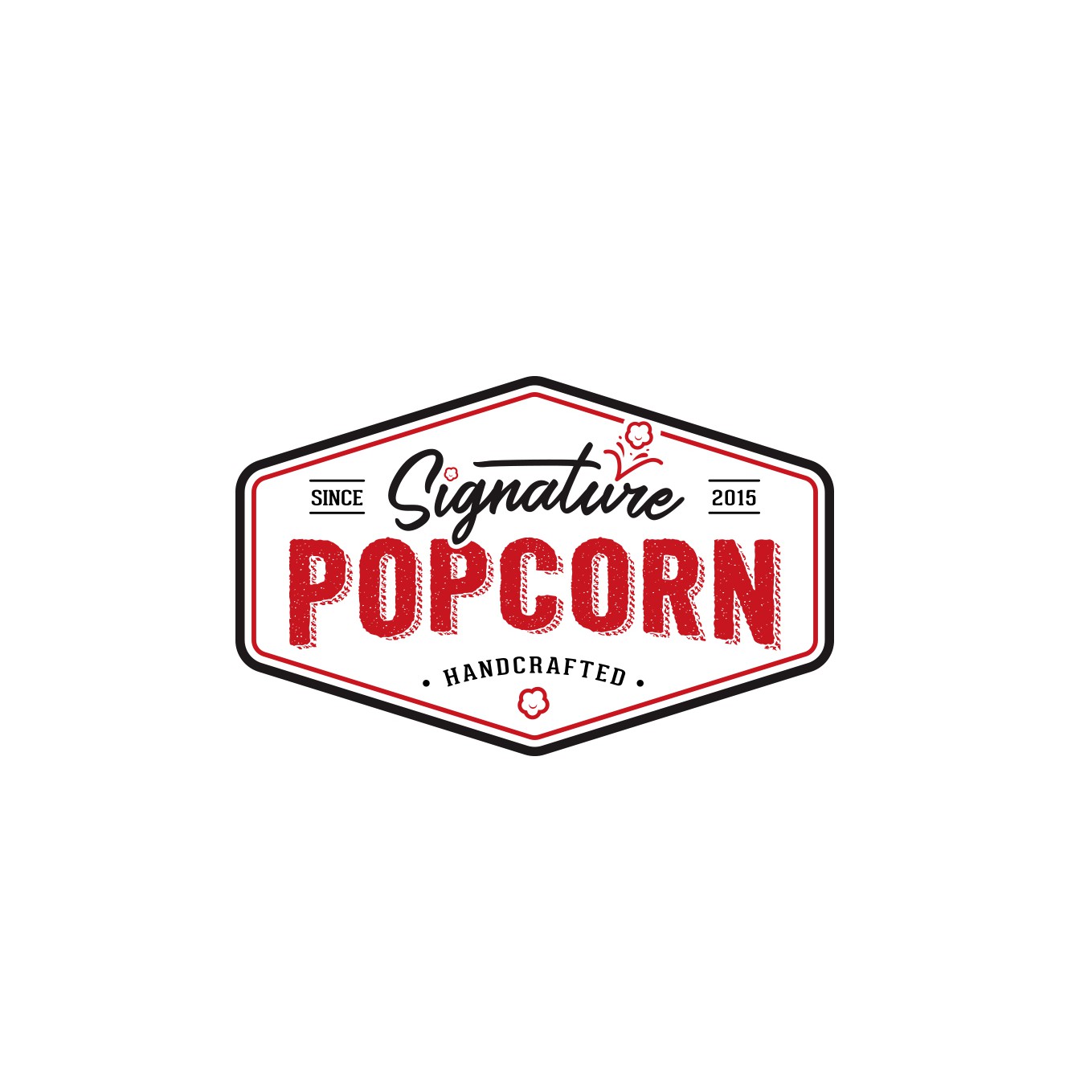 Popcorn logo with the title 'Classic Logo for popcorn business'