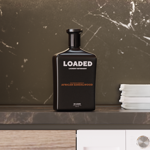Masculine Cologne-Scented Laundry Detergent Bottle Diseño de Seny3d
