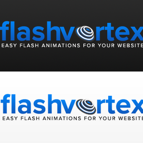 FlashVortex.com logo Ontwerp door Xyber 3D Studios