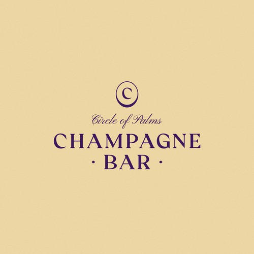 Luxury and modern Champagne Bar logo Design réalisé par tania_k