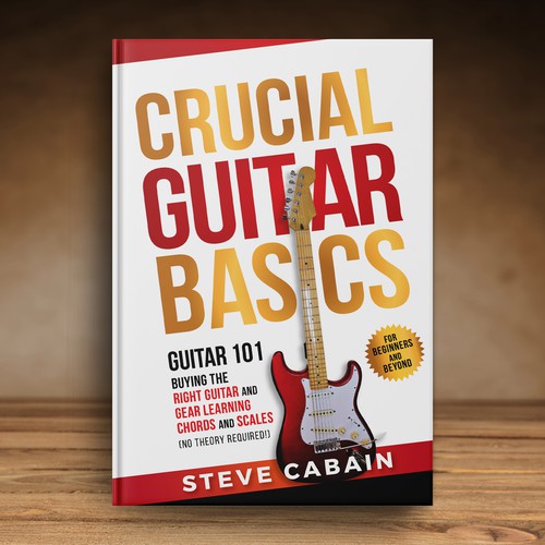 Need a powerful and eye catching design for a book about guitar. Design by Klassic Designs