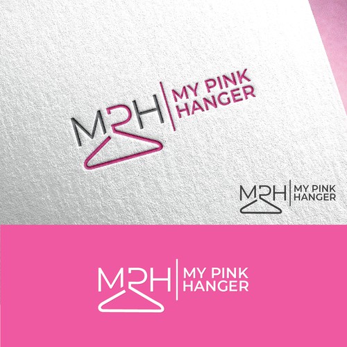 Stylist in Need of Iconic Pink Hanger Logo Design von Digitalum