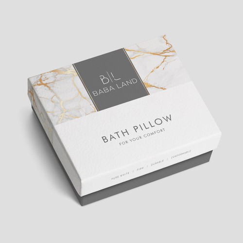 Bath Pillow Box Design Product Packaging Contest