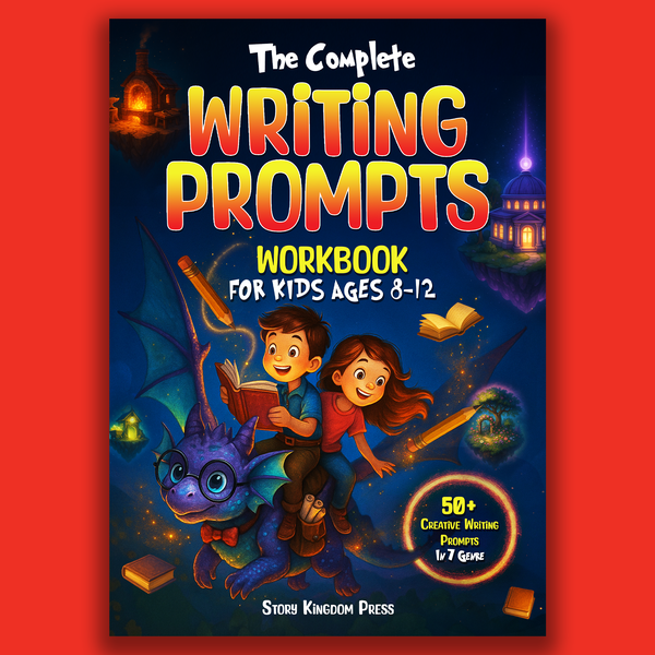Magical Children’s Book Cover for The Complete Writing Prompts Workbook