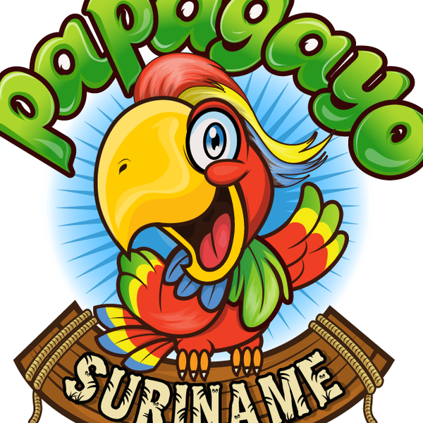 Design by eko_grafis titled "Create a capturing Amazon parrot illustration for Papagayo, a weekly activity newsletter."