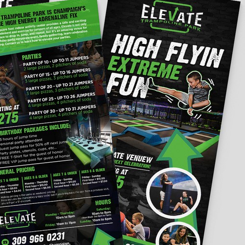 Rack Card For Trampoline Park Postcard Flyer Or Print Contest 99designs