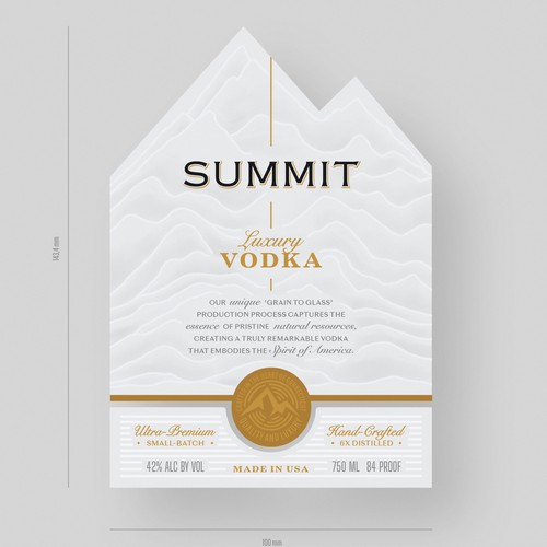 Luxury Vodka label/packaging Design by Renata_Costa