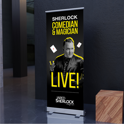 Magician Onstage Banner Design by Tawqeer Visuals