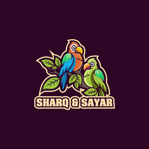 Logo for my Two Birds (Macaw & Yellow Naped Amazon) Design by d'jront