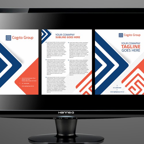 Design a creative header and footer | Brochure contest