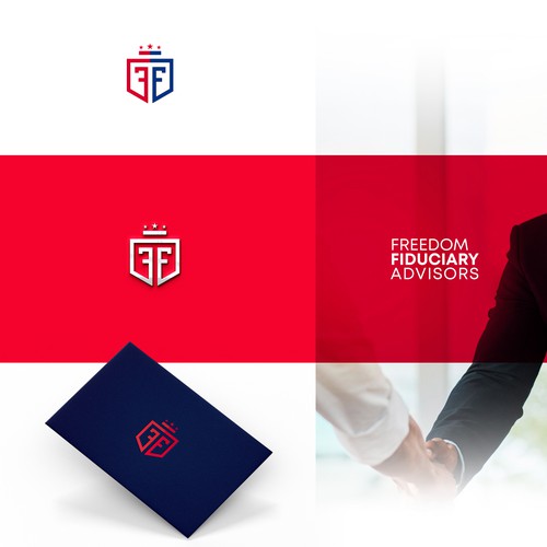 Investment company breaking away from corporate interest looking for fresh patriotic logo. Design by Felipe Sánchez