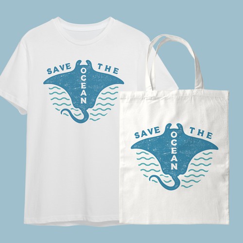 SAVE THE OCEAN OR SAVE THE OCEANS Design réalisé par Heartless