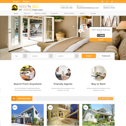 Landing page design contest entry by Business Tech Park