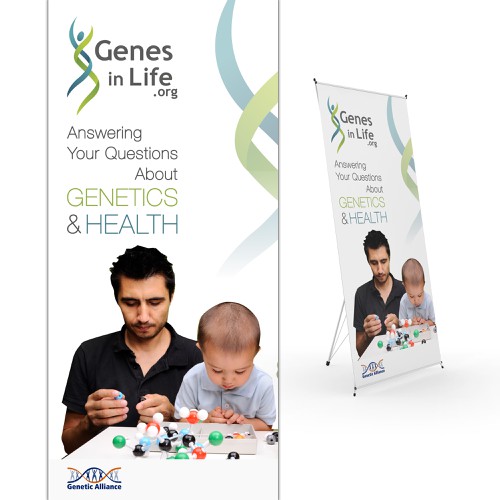 Create a conference poster for Genetic Alliance! Design by LocLe