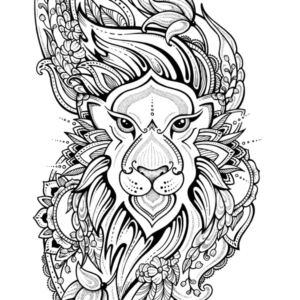 Lion Mandala