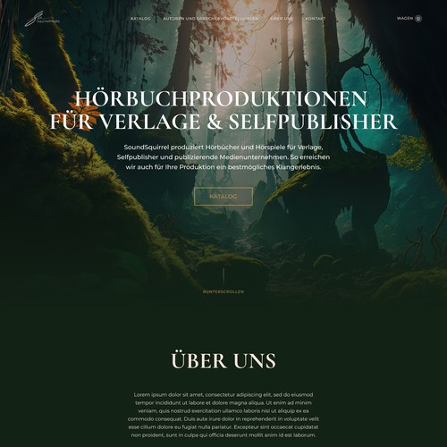 Web page design contest entry by Nastasya Alt