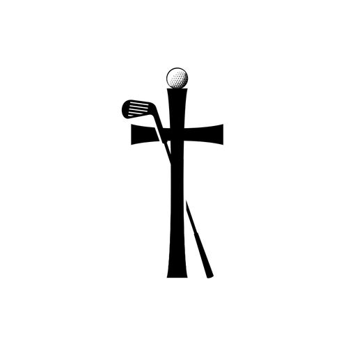 Golf, Faith, God, Cross Design by mariacecilia