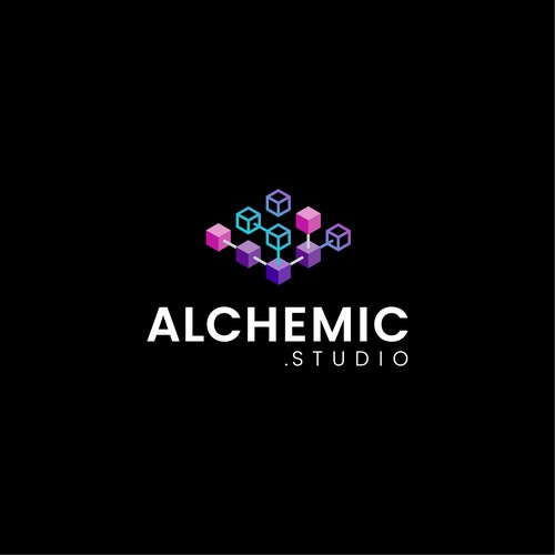 "Logo and graphic identity of a development studio in blockchain, crypto assets and web applications" ganador 