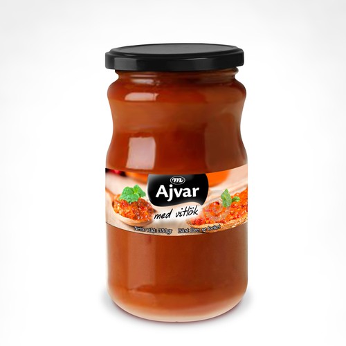 Label production for Ajvar Design by Lucky Pen