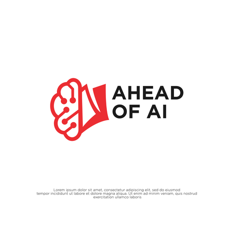 A modern newsletter logo related to artificial intelligence Diseño de Rekker