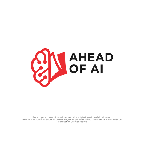 A modern newsletter logo related to artificial intelligence Design by Rekker