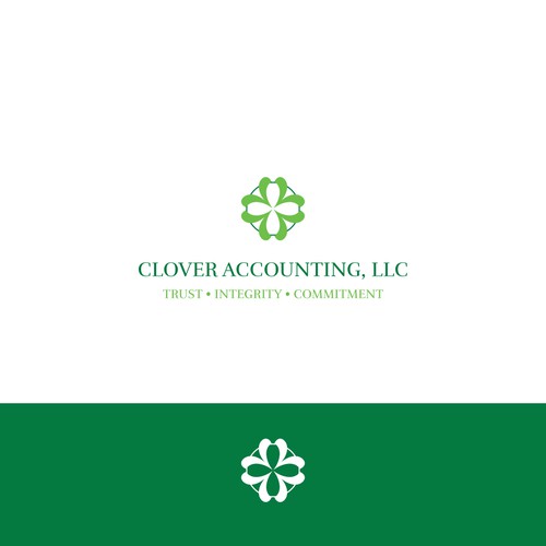Designs Create clean and sophisticated four leaf clover image for