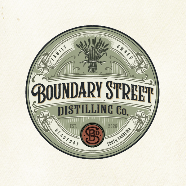 Vintage distilling logo
