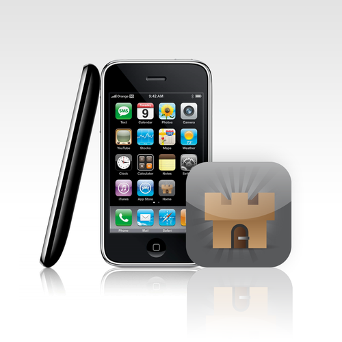 Iphone Security App Logo Design by E-T