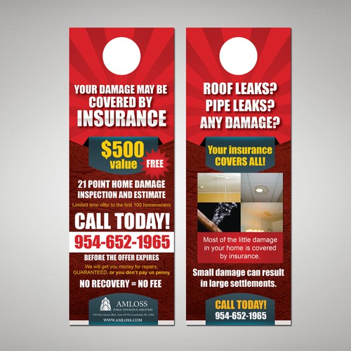 Designs | Help Amloss Public Adjusters with a new postcard or flyer ...