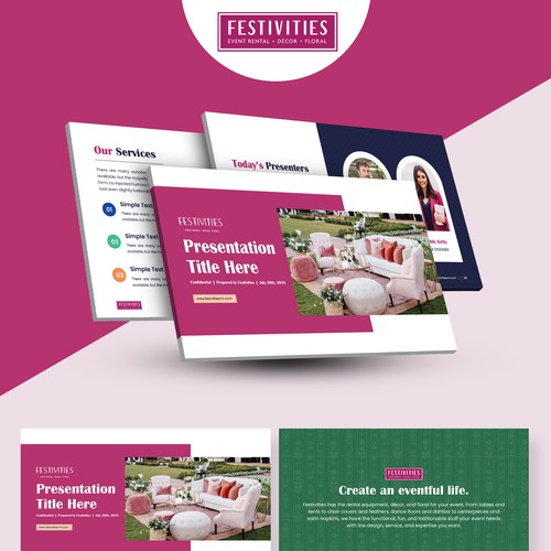 Festivities Powerpoint Deck Design by SN Asha