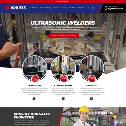 Industrial Automation Machine Maker Home Page Redesign Design von A.R DESIGNERS