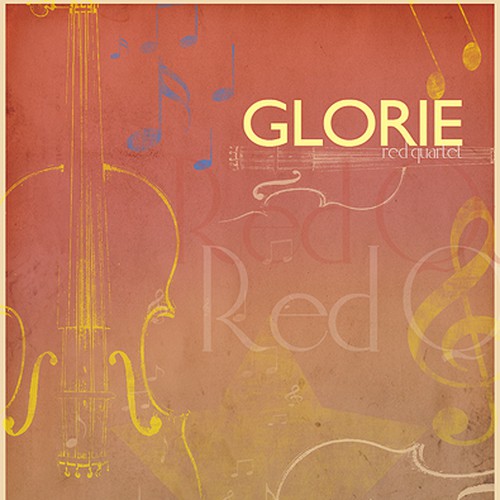 Glorie "Red Quartet" Wine Label Design Design by AllCityVisions