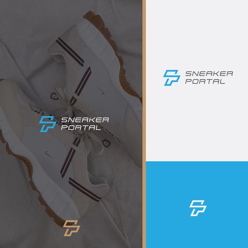 sneaker resale store workflow automation software - modern tech logo design Design by Choni ©