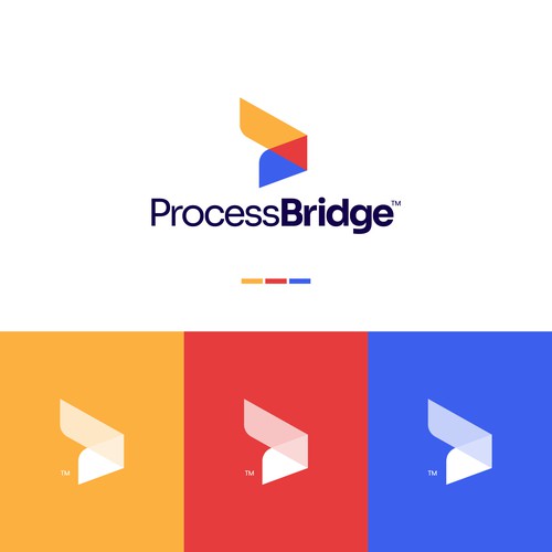 "Iconic Logo for ProcessBridge — AI-Driven Process Automation SaaS Platform" winning Logo & brand guide