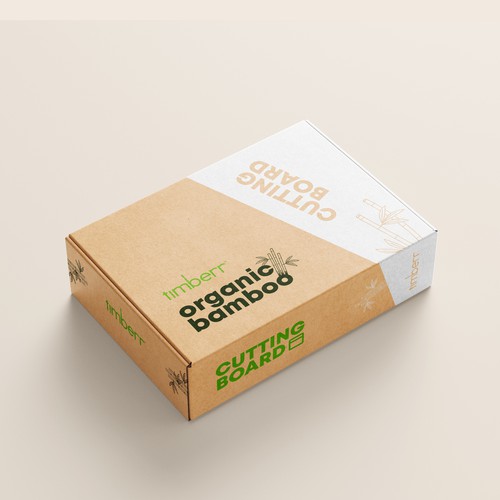 Need an impressive packaging box design for a bamboo cutting board Design réalisé par Mattecho