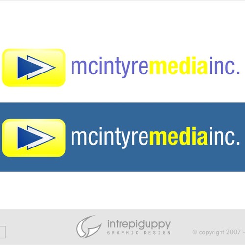 Logo Design for McIntyre Media Inc. Design by Intrepid Guppy Design