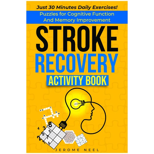 Stroke recovery activity book: Puzzles for cognitive function and memory improvement Ontwerp door Imttoo