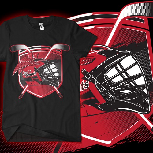 Design a unique hockey shirt for a high school hockey Team Tshirt