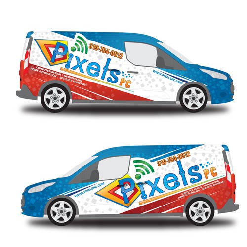 Awsome Van Wrap for Pixels PC!! Design by Tanny Dew ❤︎