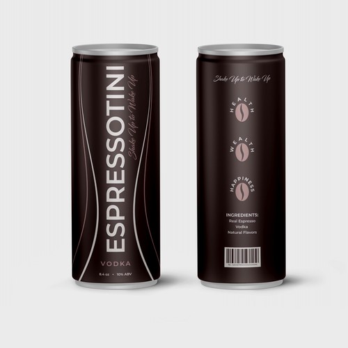 We need a Sexy, Luxuriously Designed Espresso Martini in a Can that appeals to women (and men). Design by Cameleon77