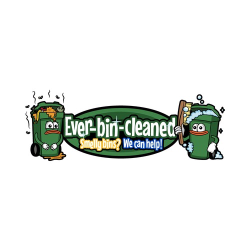 Trash bin cleaning business logo Diseño de BrainstormingDsg