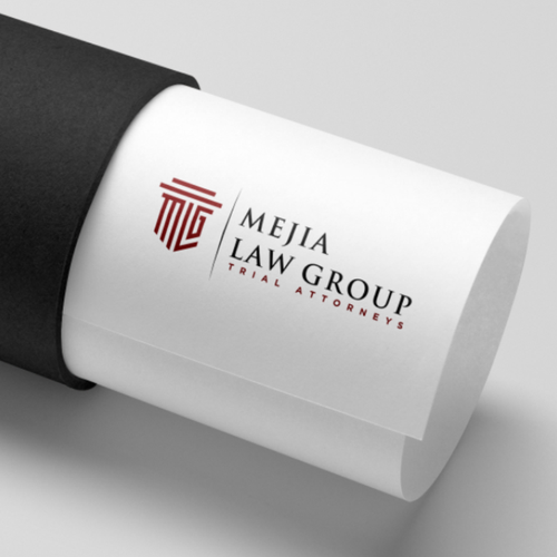 Modern, sleek law firm logo and branding Design by n a r e n d r a