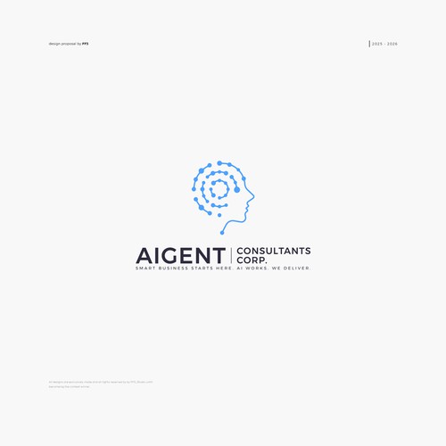 AI Agent Company: Appealing to small to medium sized businesses. Design by FF3