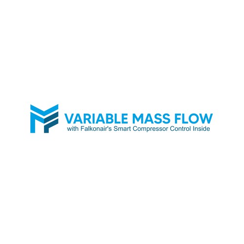 Falkonair Variable Mass Flow product logo design Diseño de bubble92