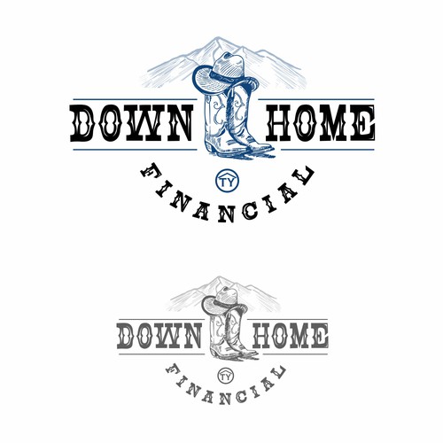 Country & Western logo appealing to rural Montana ranch and farm Design by Vic People Studio