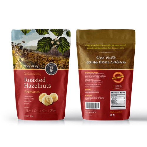 Create a great product package for Aznut hazelnuts Réalisé par UniqueHub