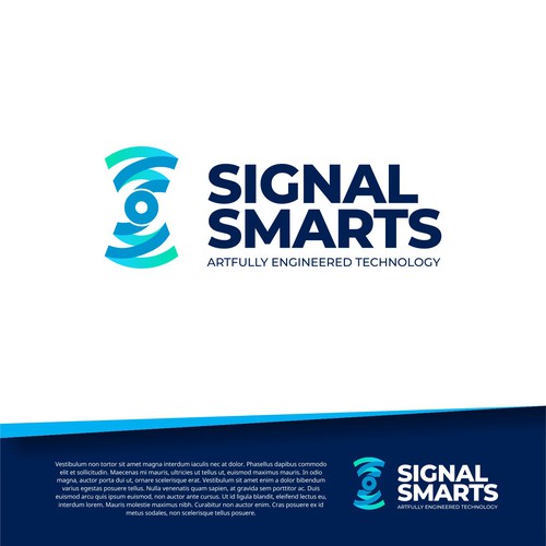 Design a Modern, Geometric Logo for Signal Smarts: We are Network and Wireless Technology Artists!! Design réalisé par AdiGun